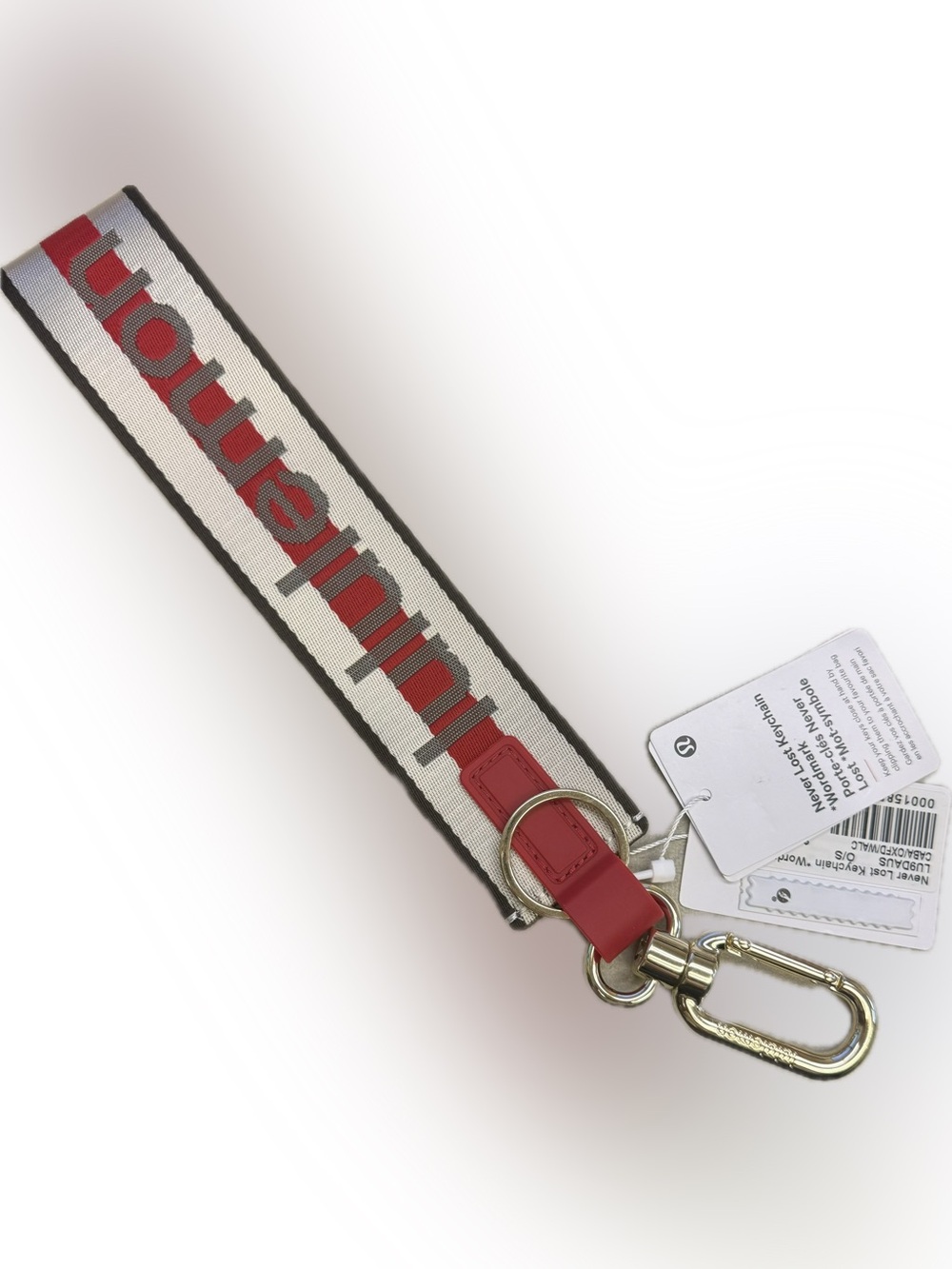 Lululemon Never Lost Keychain